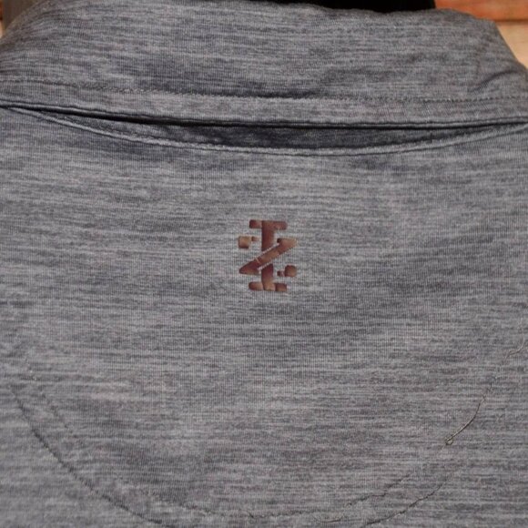 Izod Ombre Dot Print Golf Polo Shirt Men's Size XL Rare Pattern Stretch Material - Picture 6 of 9